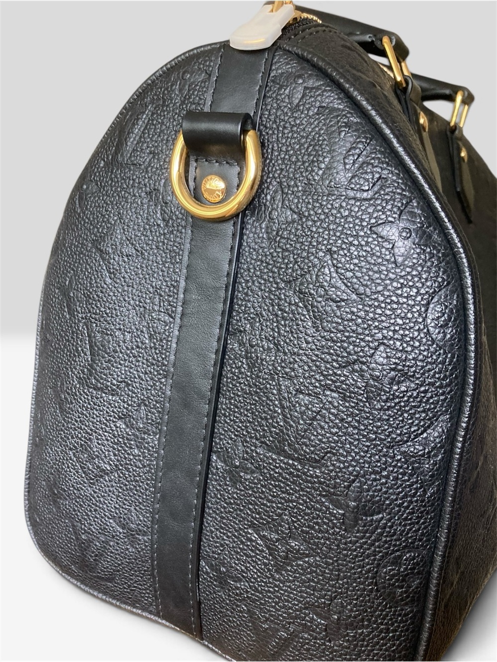 Black logo soft speedy monogram bag - Picture 6 of 16